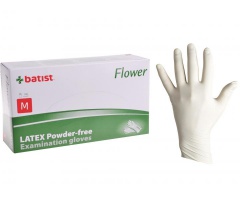 Latexov bezpudrov rukavice Batist Flower 100 ks M